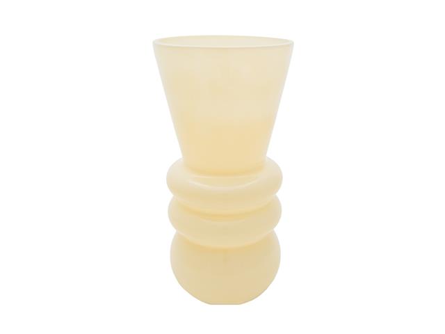 IVORY NORDIC BUBBLE GLASS VASE