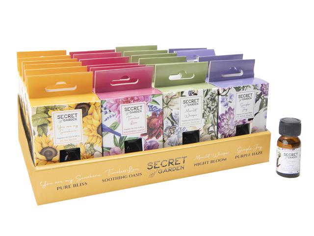 SECRET GARDEN 15ML FRAGRANCE OIL (24/DISP) (ASSTD)