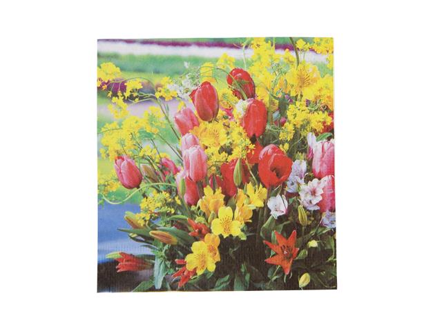 20 PK LUNCHEON 3 PLY NAPKIN (FLORAL BOUQUET)