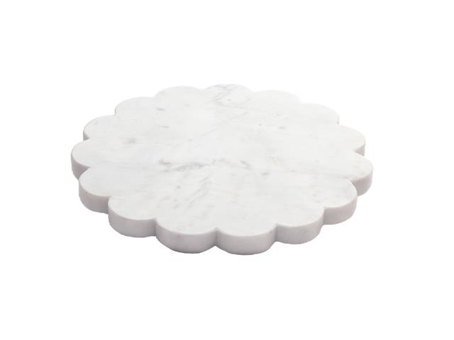 8" MARBLE SCALLOP BOARD
