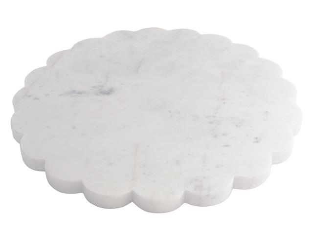 12" MARBLE SCALLOP BOARD