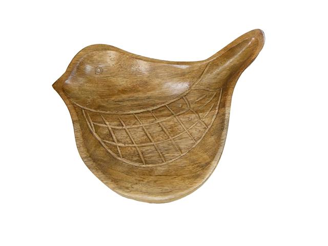 MANGO WOOD SHAPED TRAY (BIRD)
