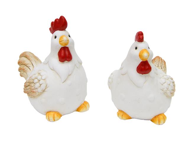 TERRACOTTA FIGURINE (HEN/ROOSTER) (ASSTD)