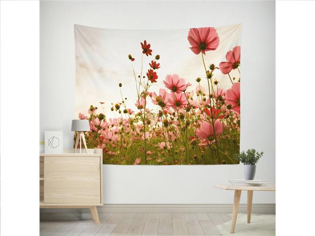 POLYESTER BACKDROP (59" X 79") (PINK FLORAL)