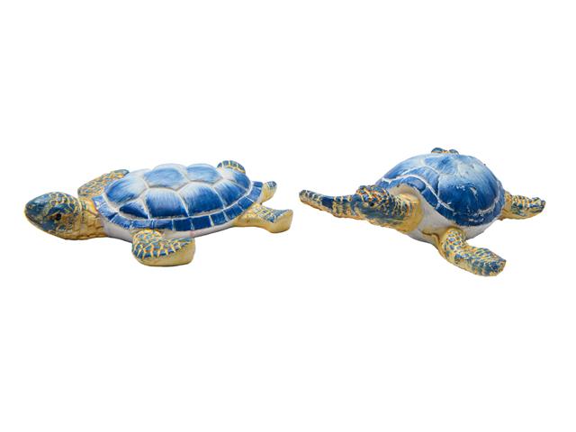 5" BLUE SEA TURTLE POLYRESIN FIGURINE (ASSTD)
