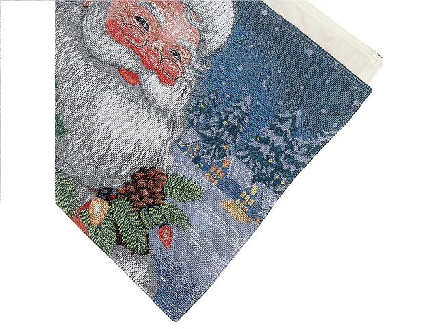 TAPESTRY TABLE RUNNER (SANTA) (36")