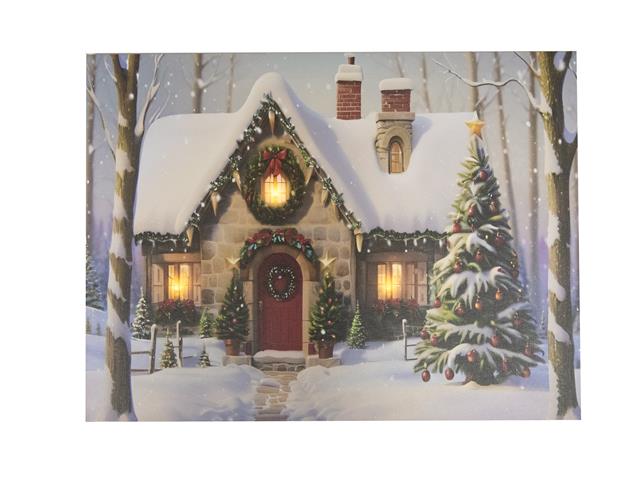 LED CANVAS WALL ART (COUNTRY HOUSE)