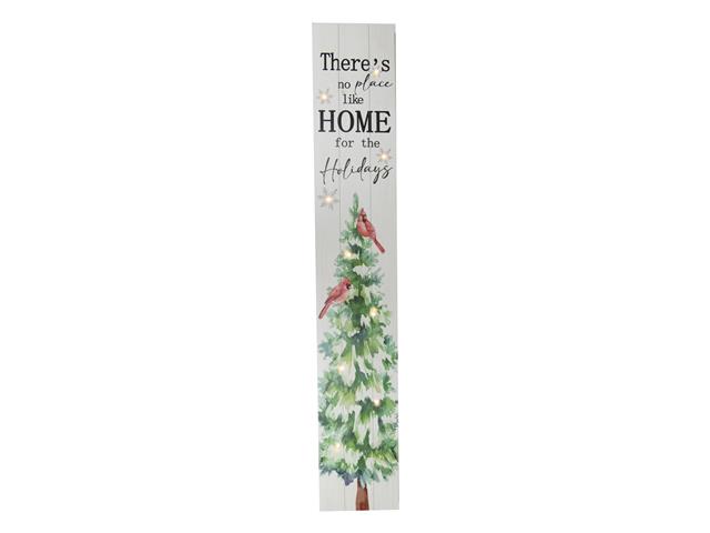 CANVAS PORCH SIGN (THERE'S NO PLACE LIKE HOME FOR THE HOLIDAYS)