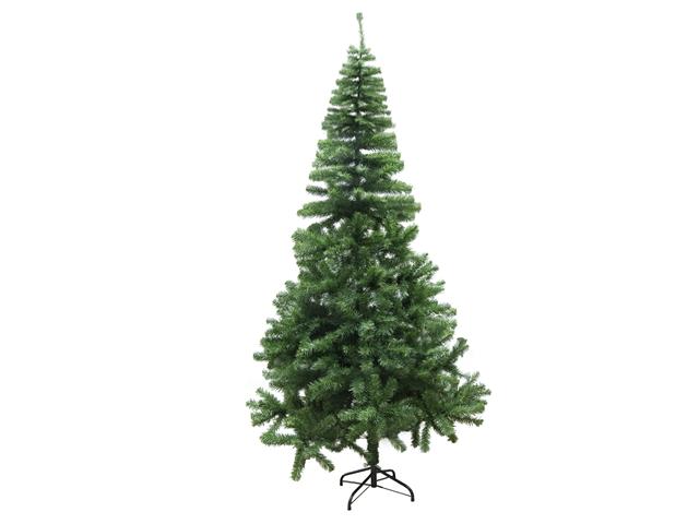 7' EVERGREEN CHRISTMAS TREE 1100 TIPS WITH METAL STAND
