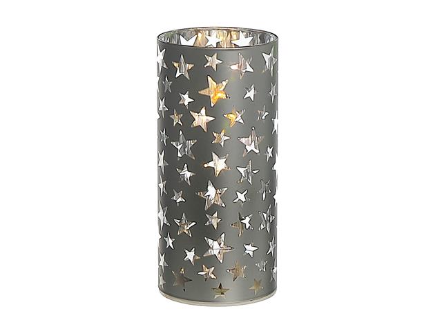LED CYLINDER GLASS STAND 5.9" (STAR) (LARGE)1