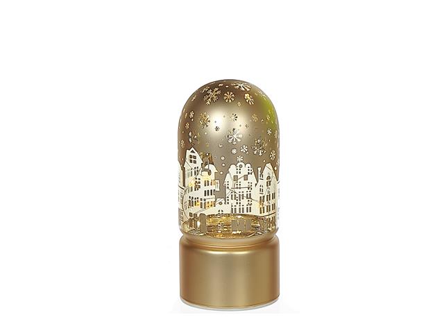 LED CYLINDER GLASS DOME 5.9" (HOUSES) (SMALL)
