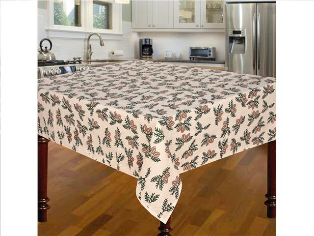 TABLE CLOTH (60"  X 90") (PINECONE)
