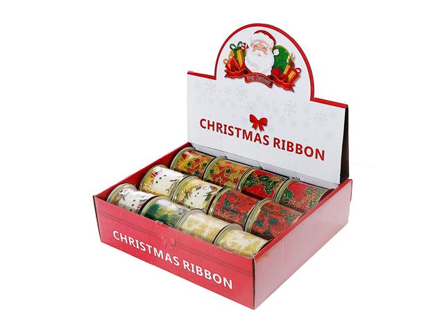 ASSORTED RIBBONS (2.5" X 3 Y) (12/PDQ)